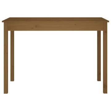 Dining Table Honey Brown 110x55x75 cm Solid Wood Pine