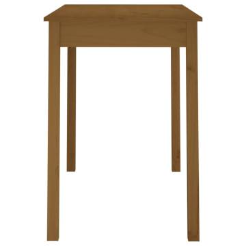 Dining Table Honey Brown 110x55x75 cm Solid Wood Pine