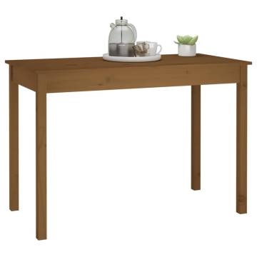 Dining Table Honey Brown 110x55x75 cm Solid Wood Pine