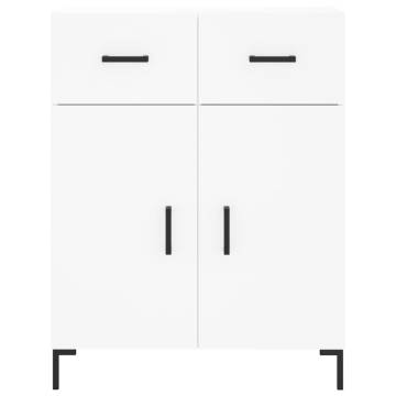 Highboard White 69.5x34x180 cm Engineered Wood