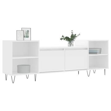 TV Cabinet White 160x35x55 cm Engineered Wood