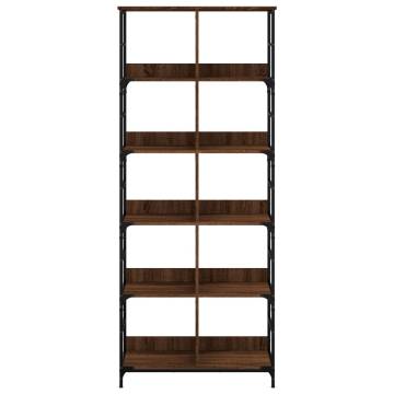 Bookshelf Brown Oak 78.5x33x188.5 cm Engineered Wood