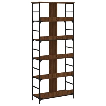 Bookshelf Brown Oak 78.5x33x188.5 cm Engineered Wood