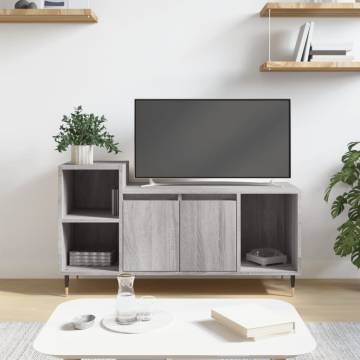 TV Cabinet Grey Sonoma 100x35x55 cm Engineered Wood