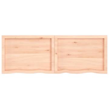 Bathroom Countertop 160x50x(2-6) cm Untreated Solid Wood