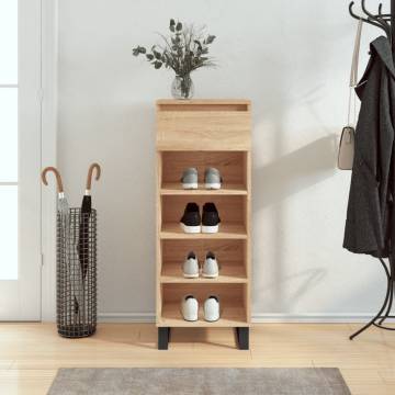 Shoe Cabinet Sonoma Oak 40x36x105 cm Engineered Wood