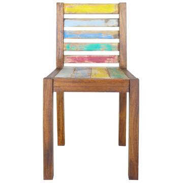 Dining Chairs 4 pcs Solid Reclaimed Wood