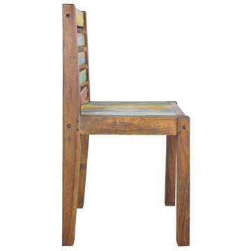 Dining Chairs 4 pcs Solid Reclaimed Wood