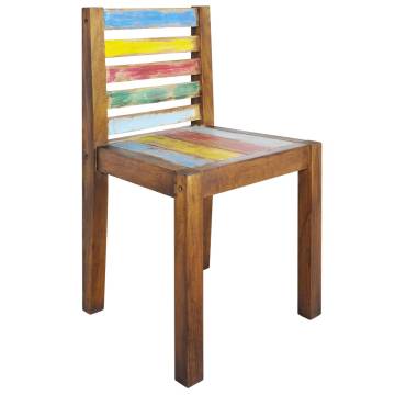 Dining Chairs 4 pcs Solid Reclaimed Wood