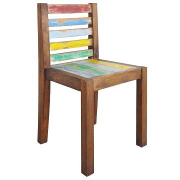 Dining Chairs 4 pcs Solid Reclaimed Wood