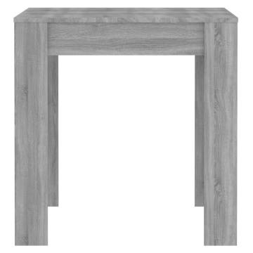 Dining Table Grey Sonoma 140x74.5x76 cm Engineered Wood