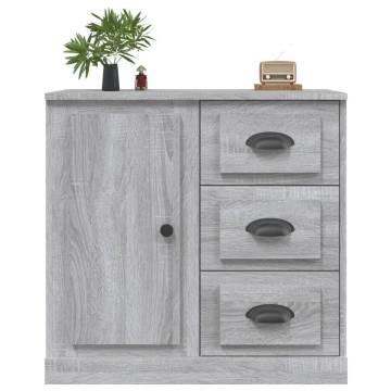 Sideboard Grey Sonoma 70x35.5x67.5 cm Engineered Wood