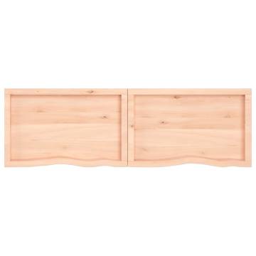 Bathroom Countertop 180x50x(2-4) cm Untreated Solid Wood