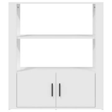 Sideboard White 80x30x90 cm Engineered Wood