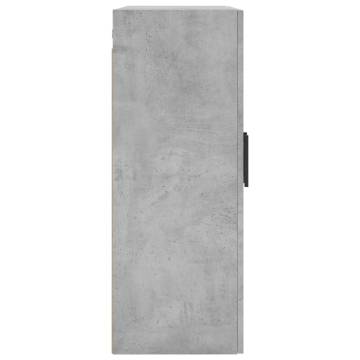 Wall Mounted Cabinets 2 pcs Concrete Grey 69.5x34x90 cm