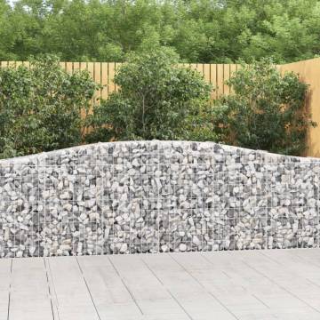 Arched Gabion Baskets 20 pcs 400x30x80/100 cm Galvanised Iron