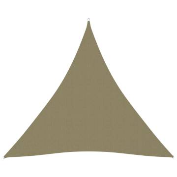 Sunshade Sail Oxford Fabric Triangular 4.5x4.5x4.5 m Beige