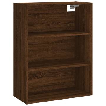 Highboard Brown Oak 69.5x32.5x180 cm Engineered Wood