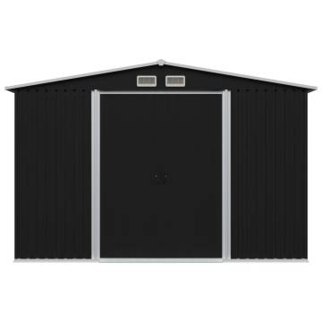 Garden Storage Shed Anthracite Steel 257x205x178 cm