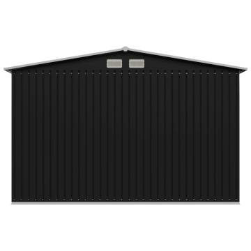 Garden Storage Shed Anthracite Steel 257x205x178 cm