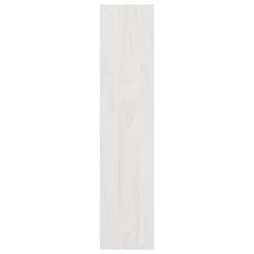 Book Cabinet/Room Divider White 100x30x135.5 cm Solid Pinewood