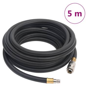 Hybrid Air Hose Black 0.6" 5 m Rubber and PVC