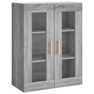 Highboard Grey Sonoma 69.5x34x180 cm Engineered Wood