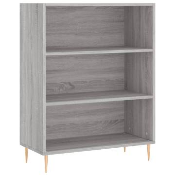 Highboard Grey Sonoma 69.5x34x180 cm Engineered Wood