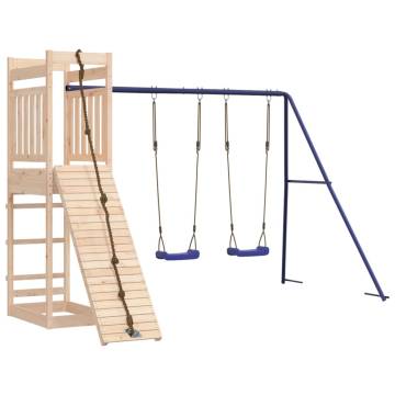 Outdoor Playset Solid Wood Pine