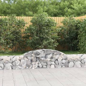 Arched Gabion Baskets 20 pcs 300x30x40/60 cm Galvanised Iron