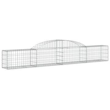 Arched Gabion Baskets 20 pcs 300x30x40/60 cm Galvanised Iron