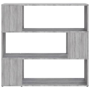 Book Cabinet/Room Divider Grey Sonoma 100x24x94 cm