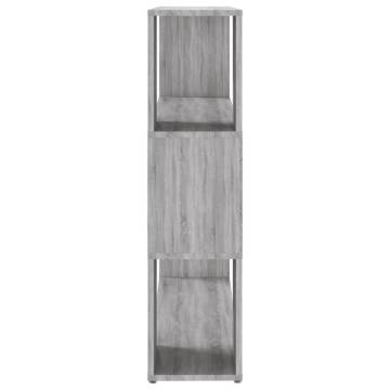 Book Cabinet/Room Divider Grey Sonoma 100x24x94 cm