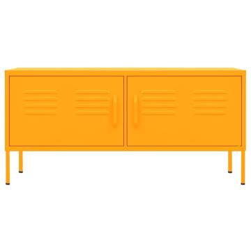 TV Cabinet Mustard Yellow 105x35x50 cm Steel