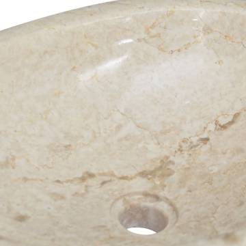 Sink Cream 53x40x15 cm Marble