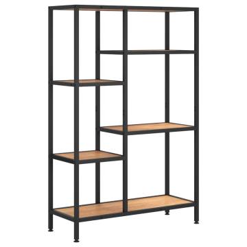 Book Shelf 80x30x120 cm Steel and Engineered Wood