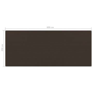 Tent Carpet 250x600 cm Brown