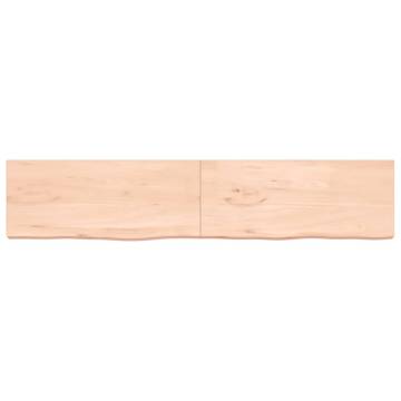 Bathroom Countertop 200x40x(2-6) cm Untreated Solid Wood