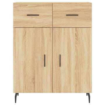 Highboard Sonoma Oak 69.5x34x180 cm Engineered Wood