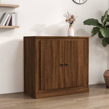 Sideboard Brown Oak 70x35.5x67.5 cm Engineered Wood