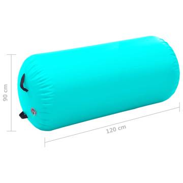 Inflatable Gymnastic Roll with Pump 120x90 cm PVC Green