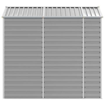 Garden Shed Light Grey 191x215x198 cm Galvanised Steel