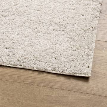 Shaggy Rug High Pile Modern Cream 100x200 cm