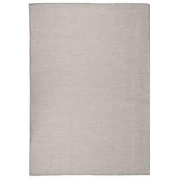 Outdoor Flatweave Rug 160x230 cm Taupe