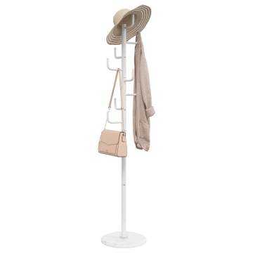 Coat Stand White 183 cm Powder-coated Iron