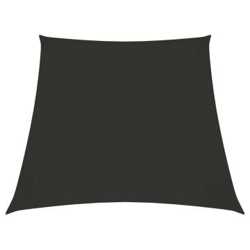 Sunshade Sail Oxford Fabric Trapezium 3/5x4 m Anthracite