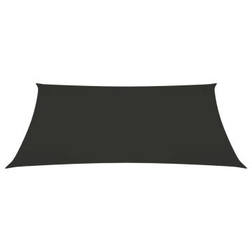 Sunshade Sail Oxford Fabric Trapezium 3/5x4 m Anthracite