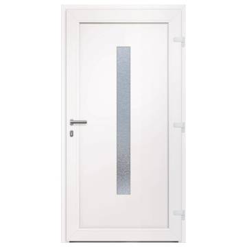 Front Door Anthracite 108x208 cm PVC