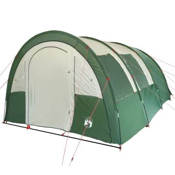 Camping Tent 4-Person Green Blackout Fabric Waterproof