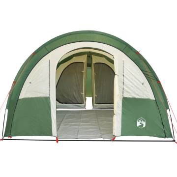 Camping Tent 4-Person Green Blackout Fabric Waterproof